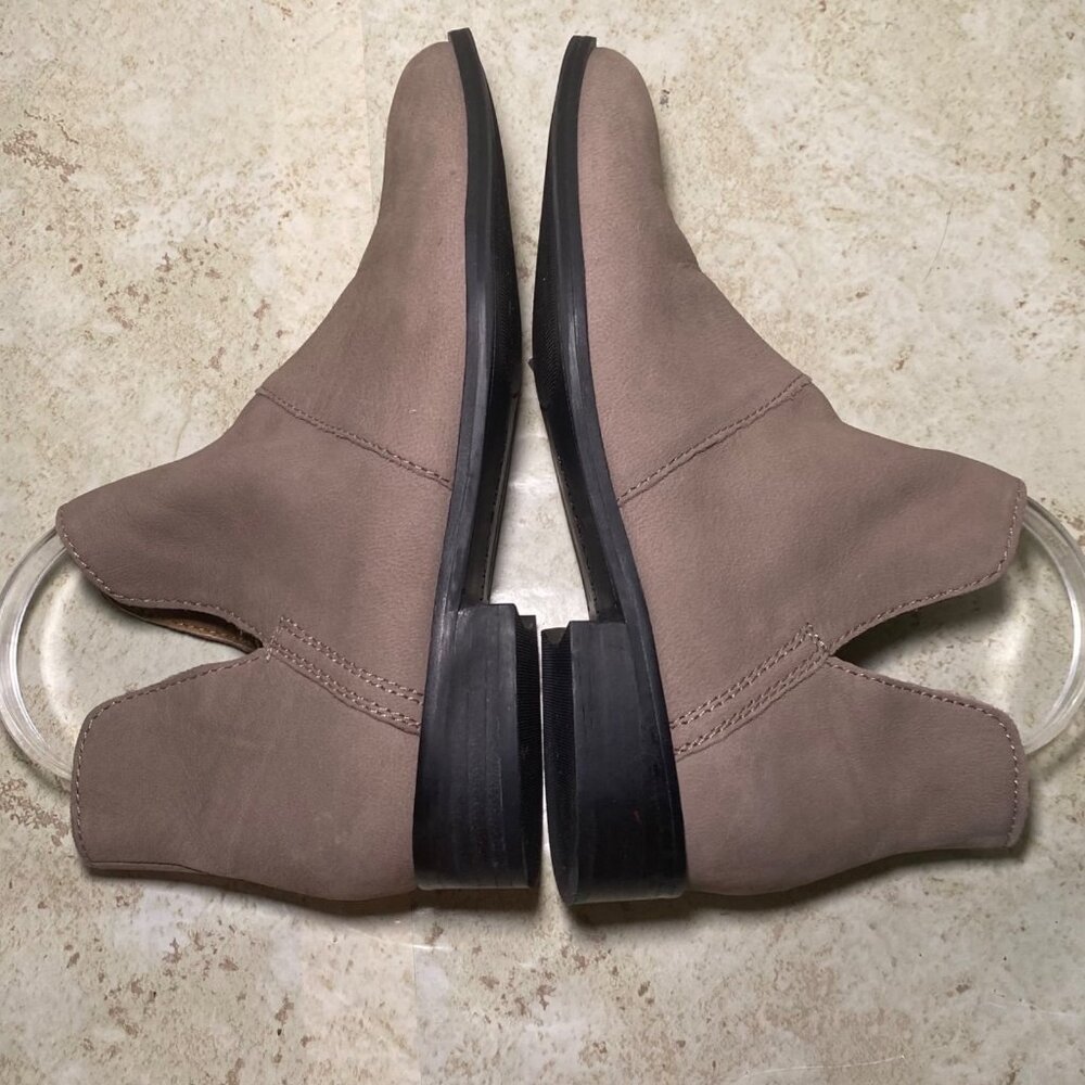 Lucky Brand‎ Womens Taupe Leather Upper Ankle Booties Size 6M - Picture 5 of 9
